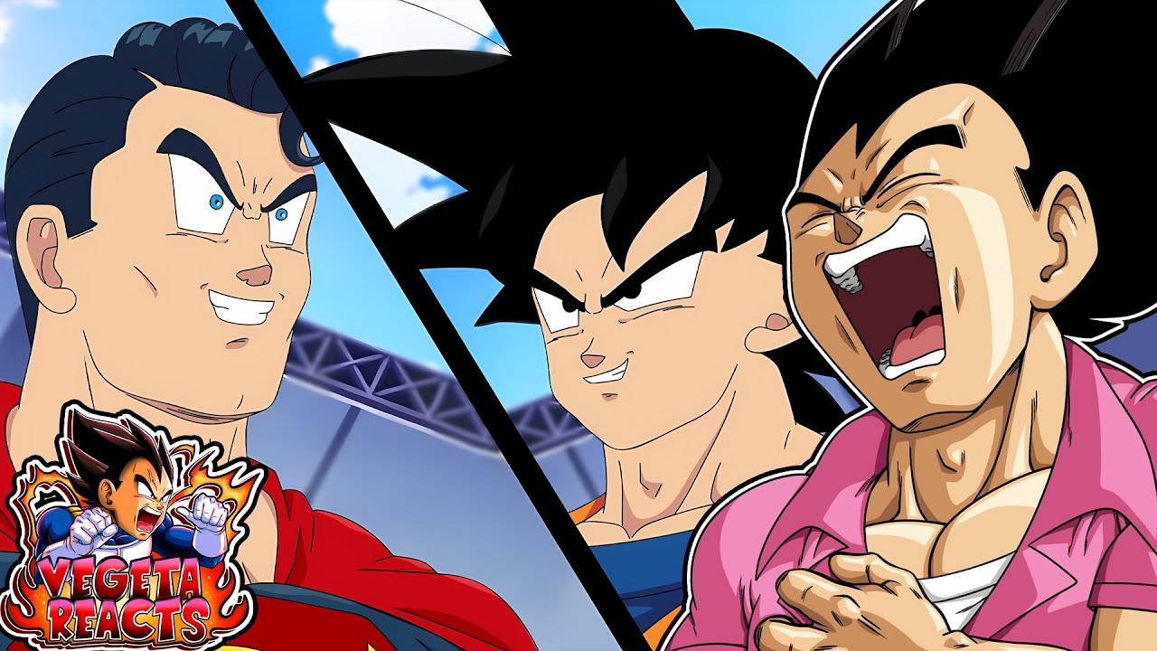 Vegeta Reacts To Goku vs Superman RAP BATTLE!