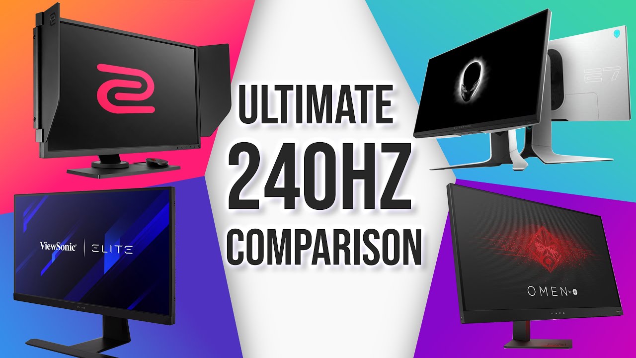 ULTIMATE 240Hz Monitor Showdown! - Super Detailed Comparison!