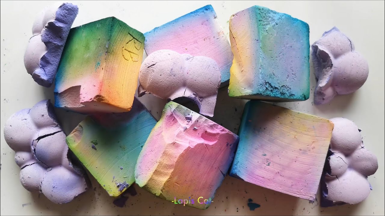6 Blocks Gorgeous Dyed+Broken Reforms😶‍🌫️normal texture#asmr