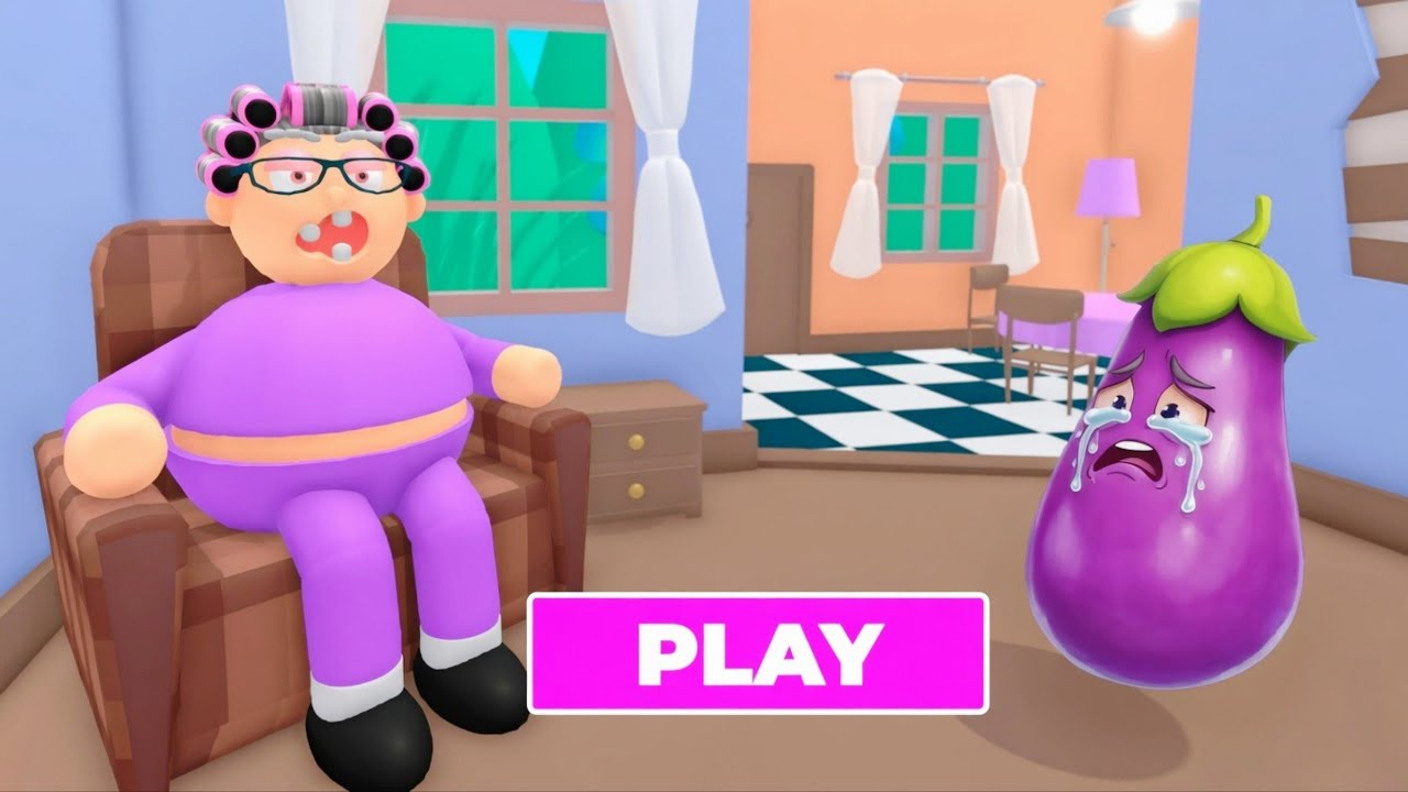 ENFERMÉE AVEC LA GRAND-MÈRE À 3 DENTS ... ! ROBLOX ESCAPE OBBY