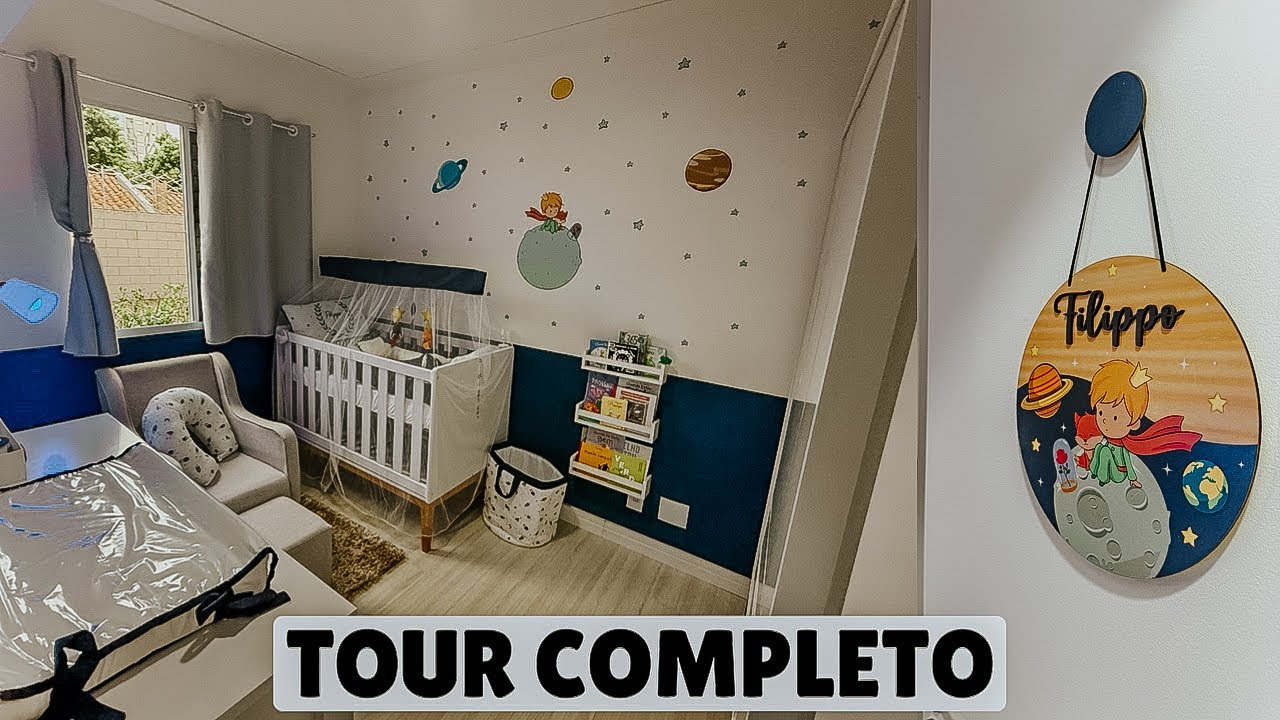 TOUR COMPLETO PELO QUARTINHO DO BEBÊ | *quartinho do Pippo pronto*