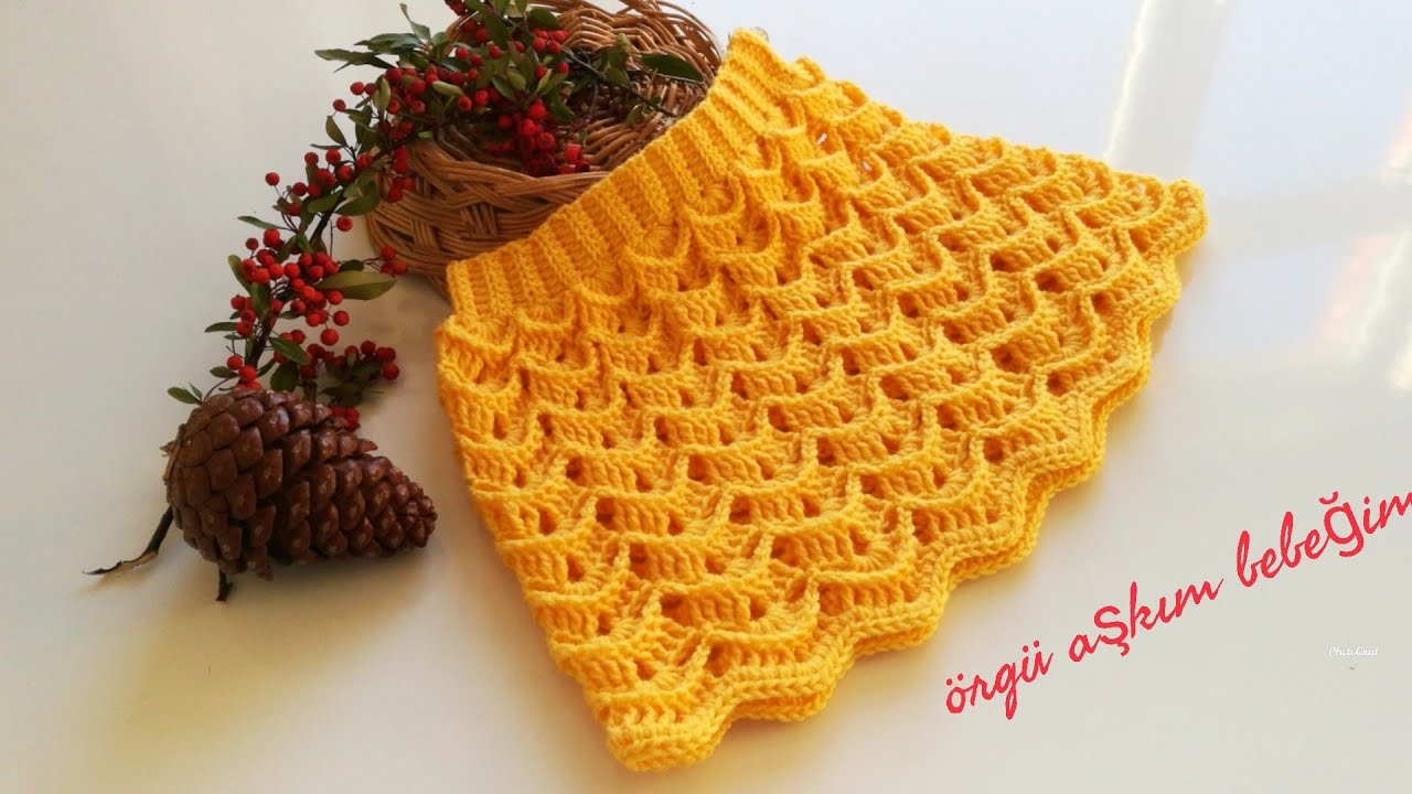 Tığ İşi Etek Nasıl Örülür? Karnabahar Model Etek Nasıl Örülür?#babyskirt