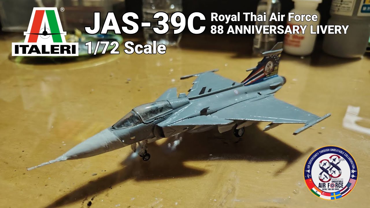 1/72 Scale JAS-39C ITALERI | RTAF 88 Anniversary Livery