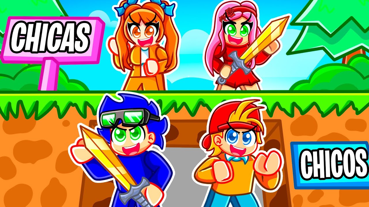 Cazadoras CHICAS vs CHICOS en Roblox!
