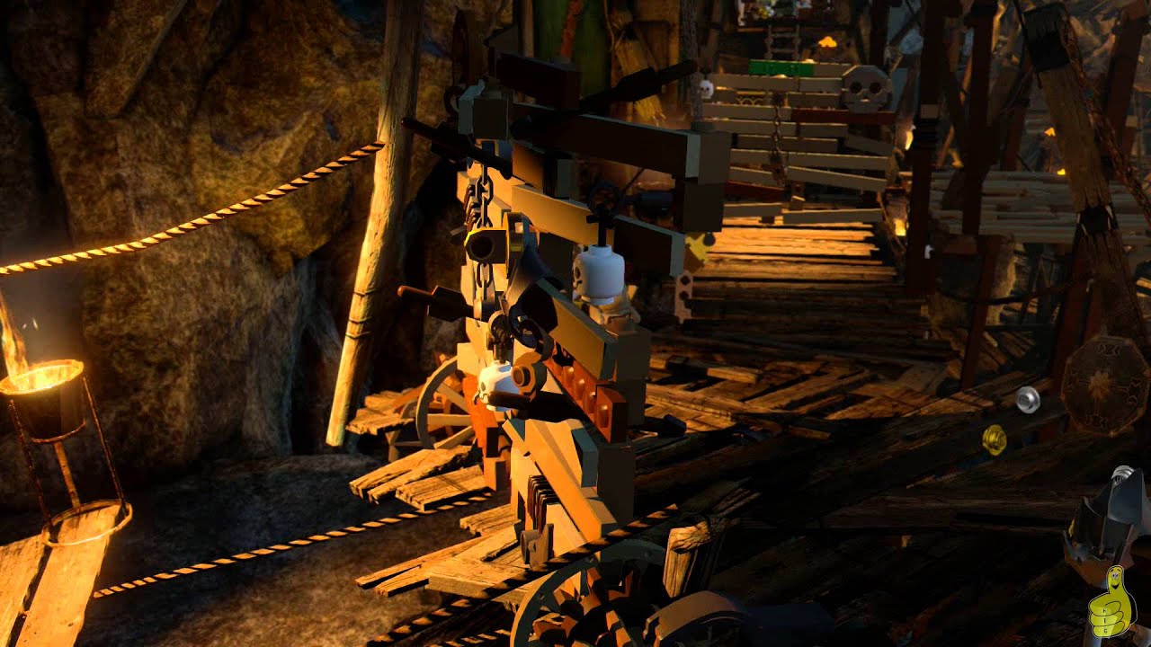 Lego The Hobbit: Level 7 Goblin Town - FREE PLAY (All Minikits, Treasures & Design) - HTG