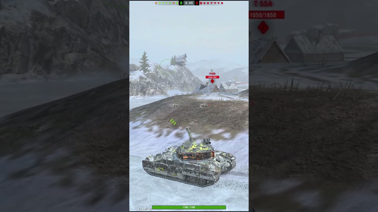 WoT Blitz. BatChat 25t + TVP T50/51 підрив БК T-55A #shorts