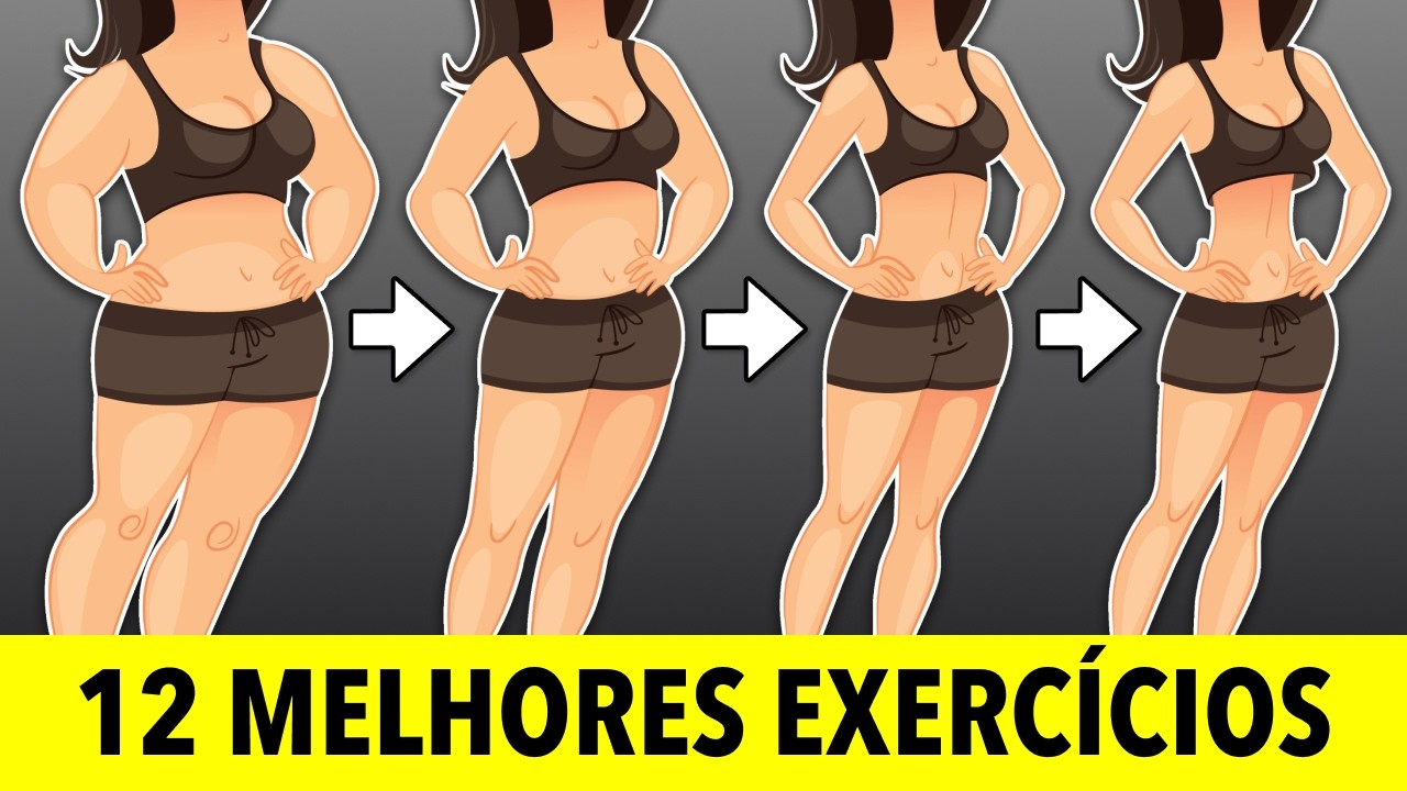 12 Melhores Exercícios para Queimar Gordura Abdominal - Secar Barriga e Afinar Cintura