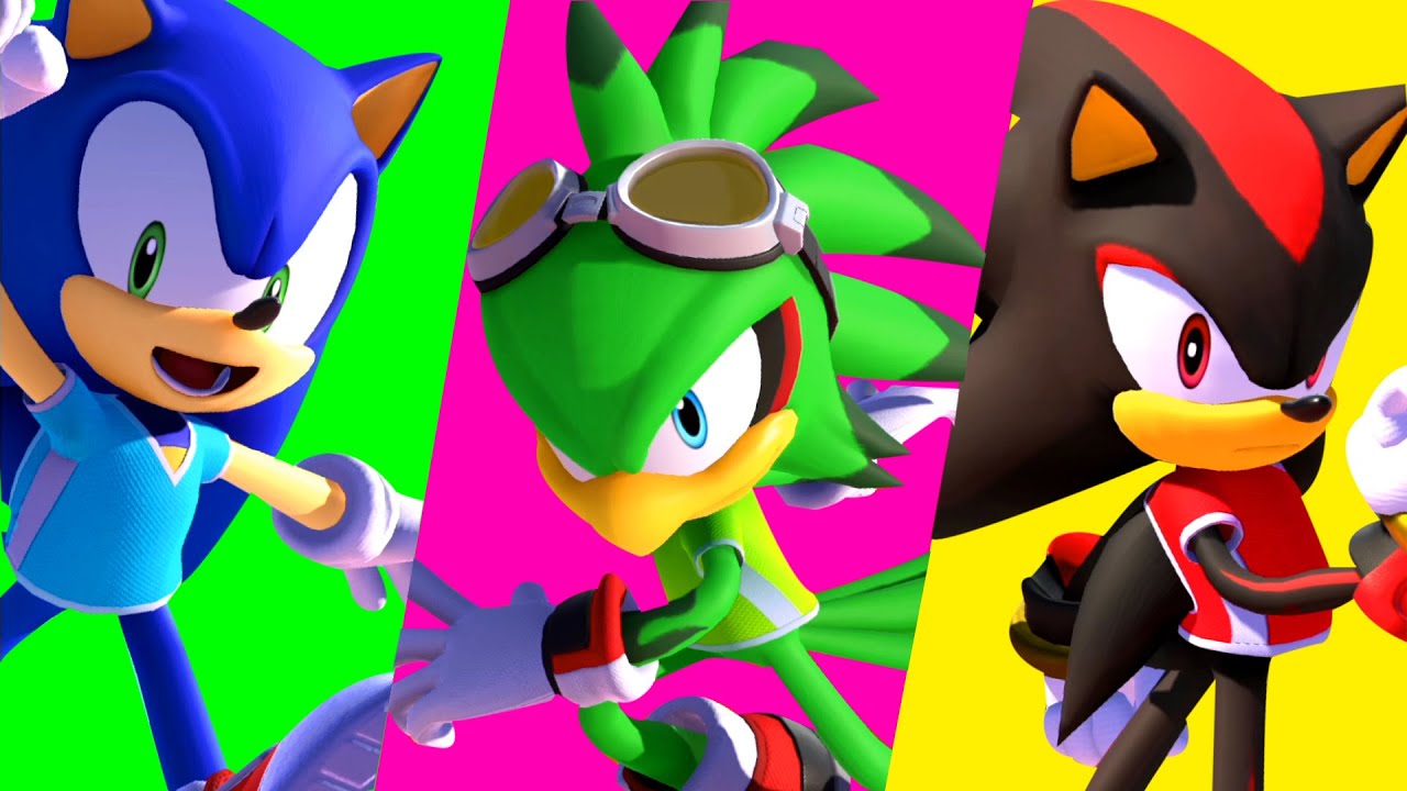 Mario & Sonic at The Olympic Games Tokyo 2020 Football Sonic, Shadow, Jet, Luigi