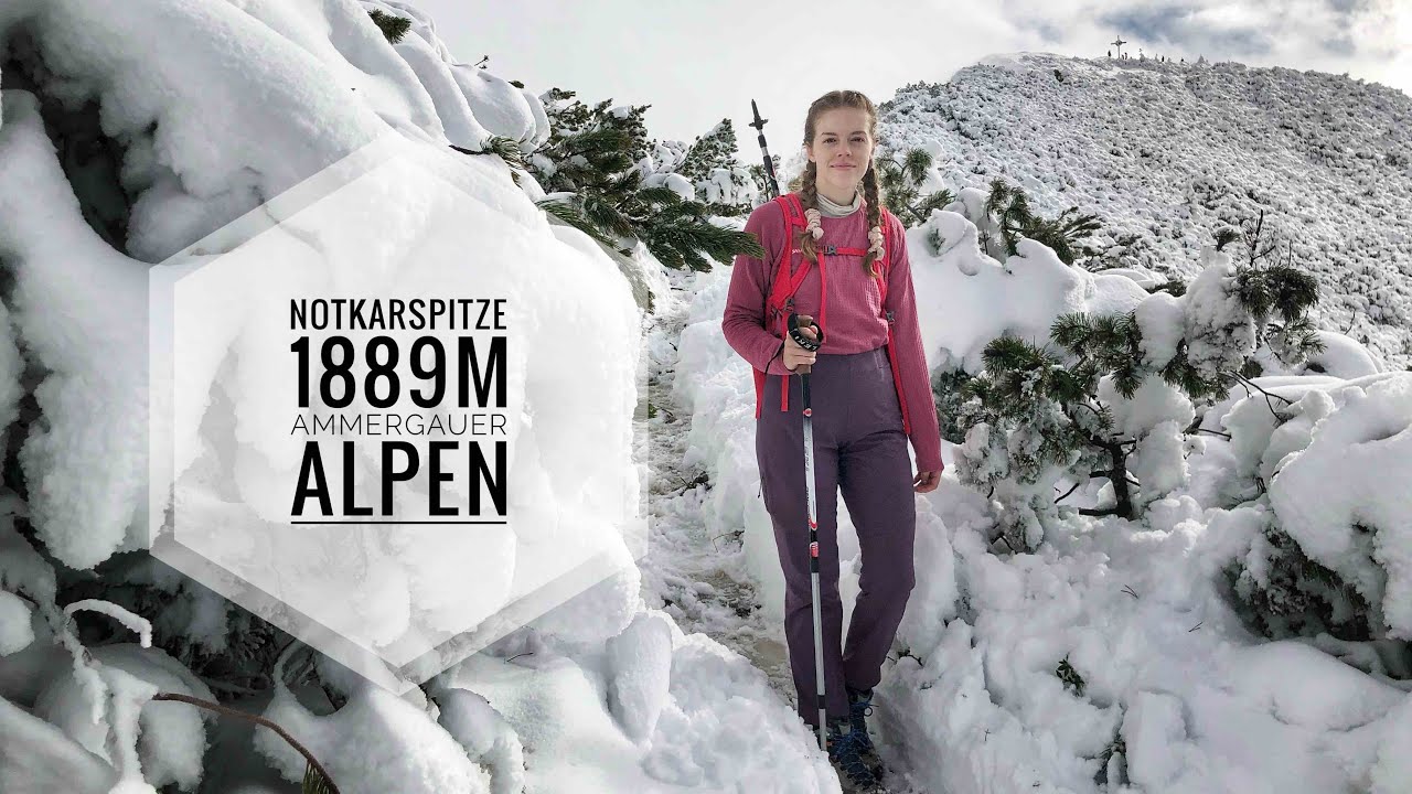 Notkarspitze (1889m)  | Ammergauer Alpen | October hike with so much SNOW 😍