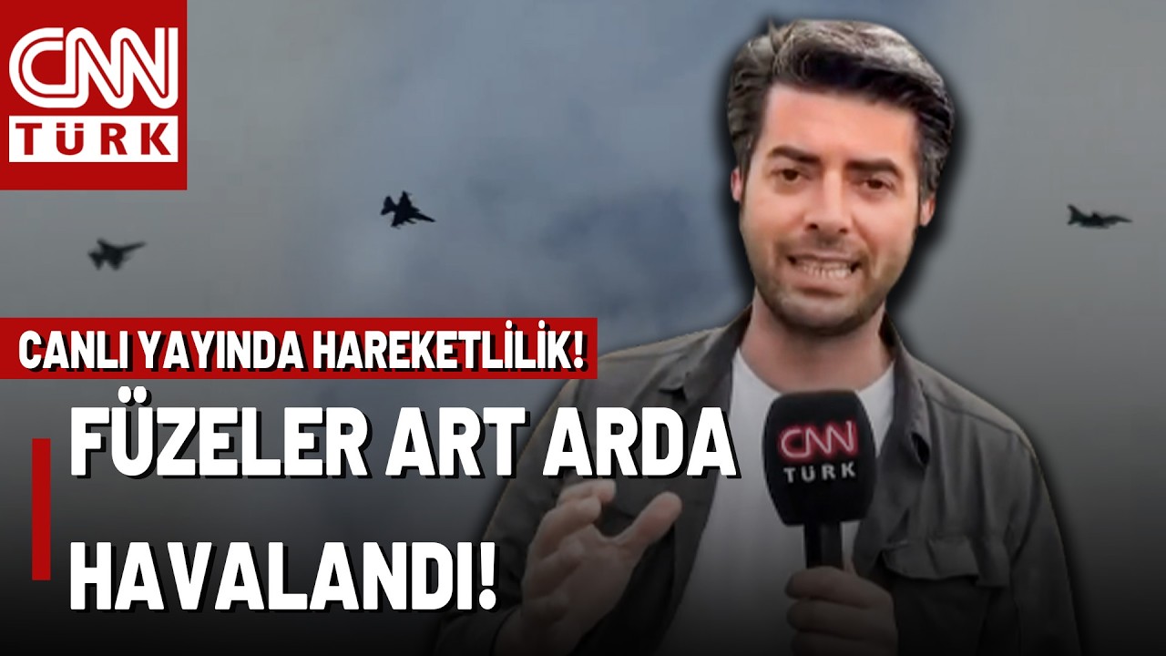 İsrail'deki Hareketlilik CNN TÜRK Kamerasına Yansıdı: Savaş Uçakları Art Arda Havalandı!