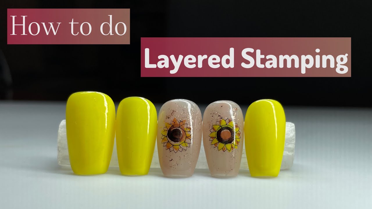 How to Do Layered Stamping with Clear Jelly Stamper | Easy Nail Art