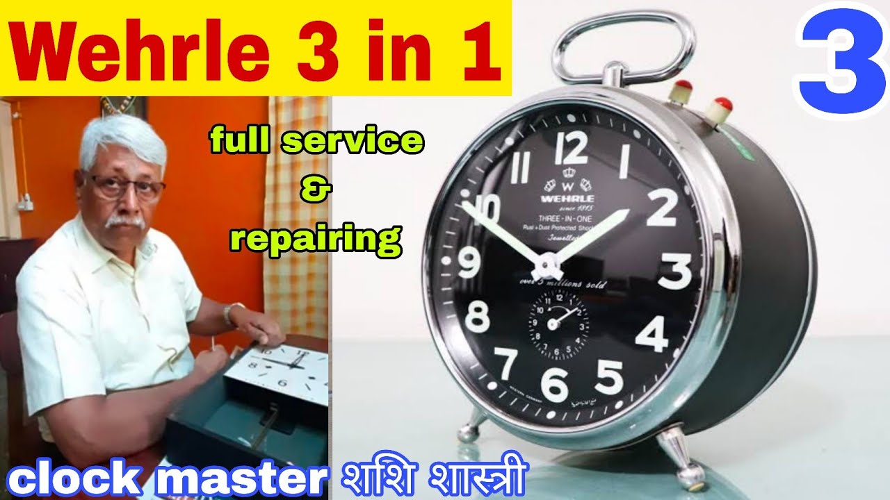 Dismantling of Wehrle 3 in 1 time piece | wehrle alarm clock repair 🤠 part 3