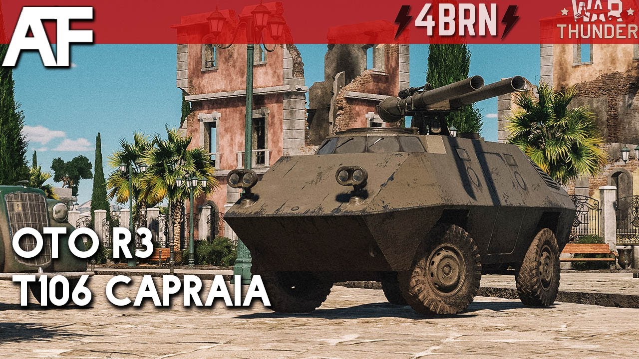 War Thunder - OTO R-3 T106 Capraia | Gameplay Tanky CZ/SK
