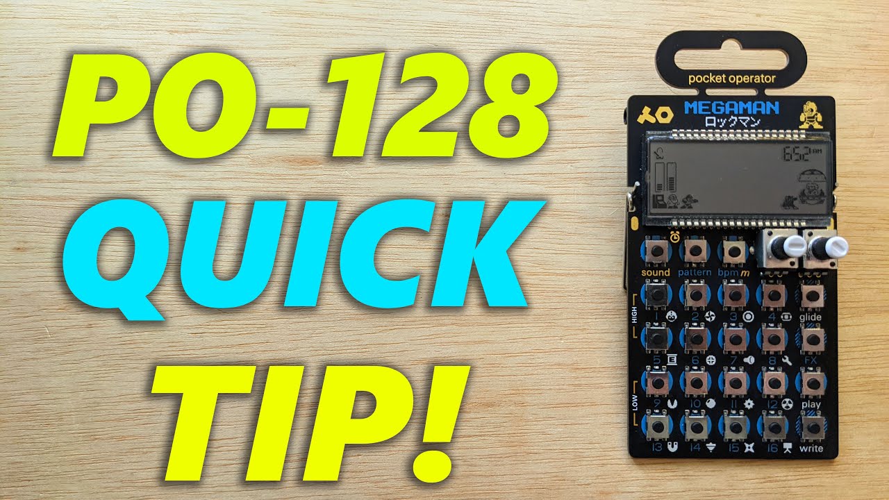 PO-128 Quick Tip: Octave Switching!