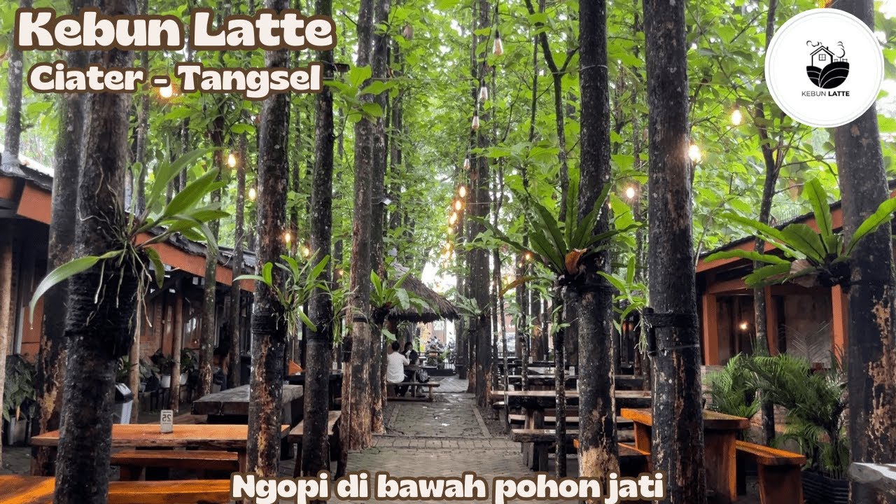 KEBUN LATTE TANGERANG SELATAN | KEBUN LATTE CIATER BSD | NGOPI DI BAWAH POHON JATI