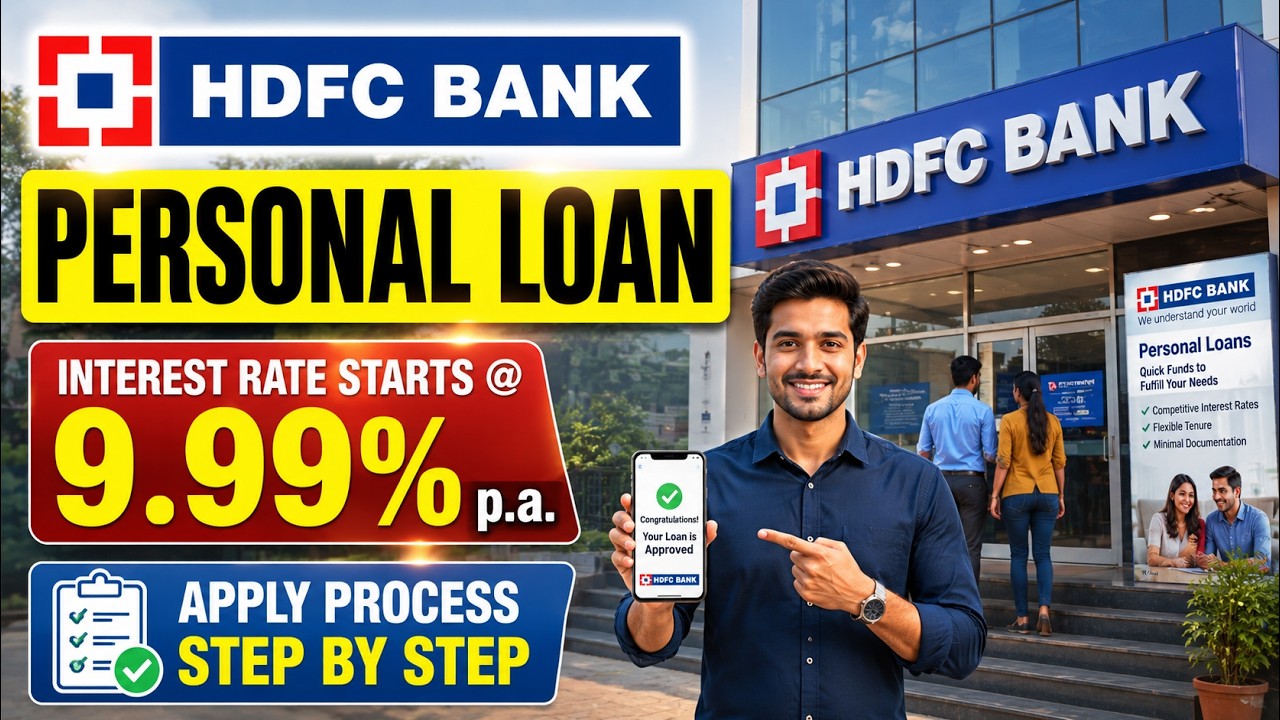 HDFC Bank Personal Loan | Latest Interest Rate, Fees, Eligibility, Documents & Online Apply Process