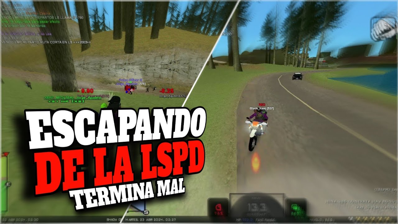 LA POLICÍA 👮 ME PERSIGUE PERO LES VA MAL GTA SAMP NEWGAMERS