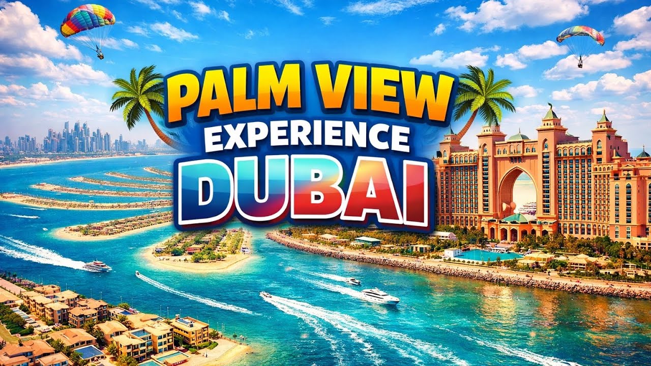 Palm View Experience Dubai 🌴 | Atlantis Hotel View | Dubai Travel Vlog #dubai #palmview #travel 