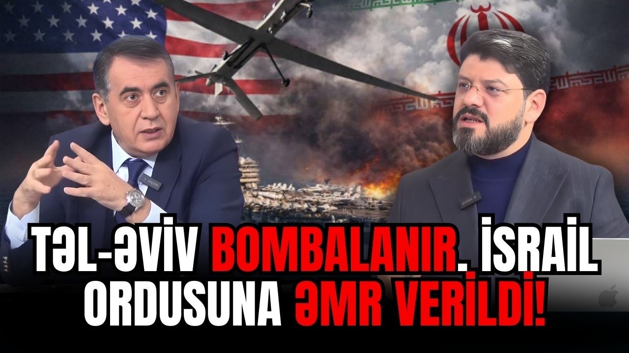Təl-Əviv bomb@lanır. İsrail ordusuna əmr verildi - Cahandar Bayoğlu CANLIda