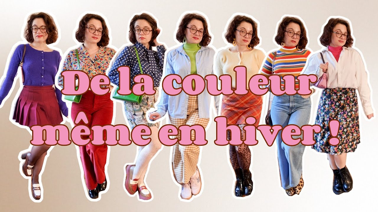 7 idées de tenues d'hiver AVEC DE LA COULEUR | Comment égayer ses looks hivernaux