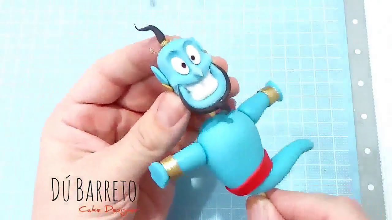 Tutorial Gênio Aladdin pasta americana ( Diy fodant Genie Aladdin)