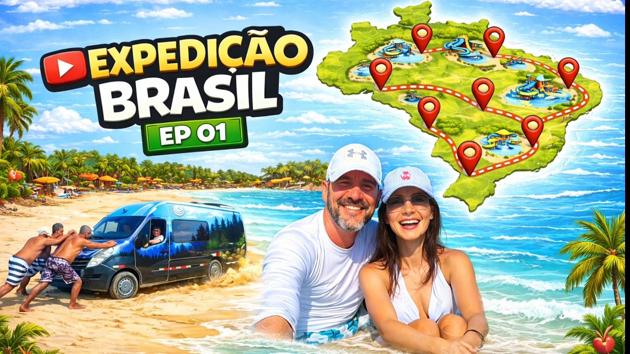 A Maior Expedição de Parques Aquáticos do Brasil Começou | Do Sul a Fortaleza EP 01