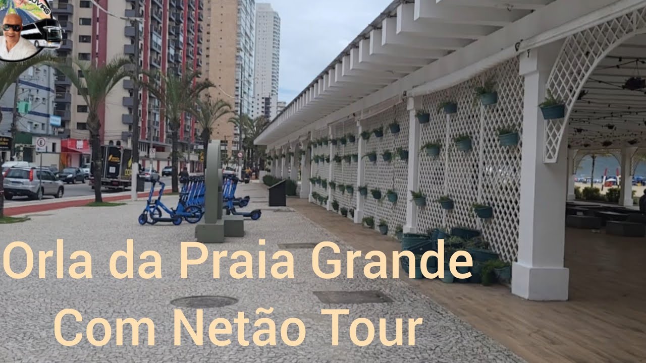 Orla da praia grande, com netão Tour 