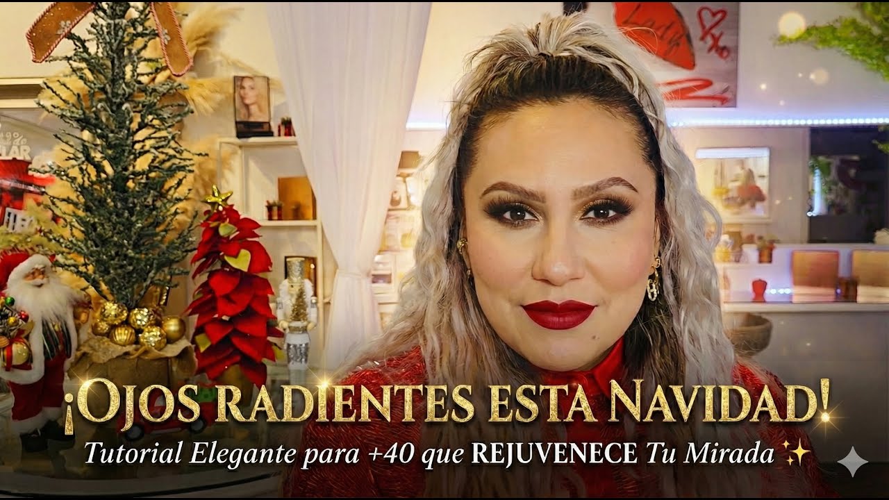 Maquillaje Elegante para las fiestas Navideñas | Fácil y Practico, sin ningún truco oculto.