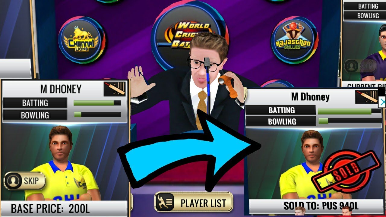 WCB IPL / PCL  2019 Auction Update v 1.6.0 Full Review  World Cricket Battle aNdroid / IOS Gameplay