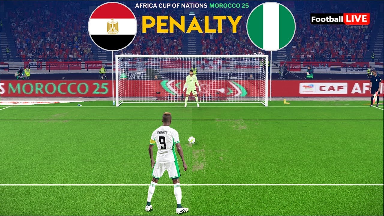 EGYPT vs NIGERIA - Penalty Shootout | Third Place Africa Cup of Nations 2025 | eFootball PES