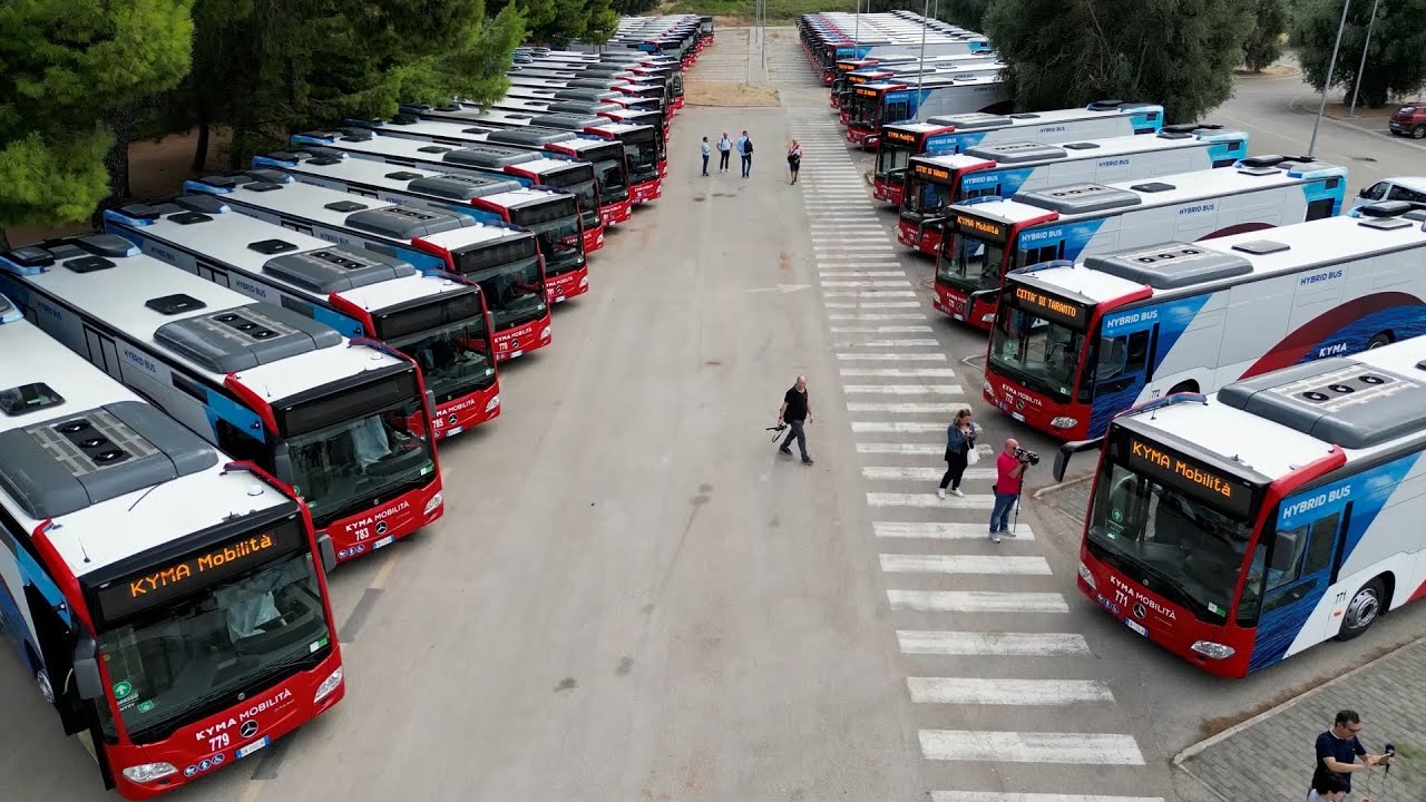 A Taranto 56 nuovi autobus ibridi Mercedes “Citaro” per Kyma Mobilità