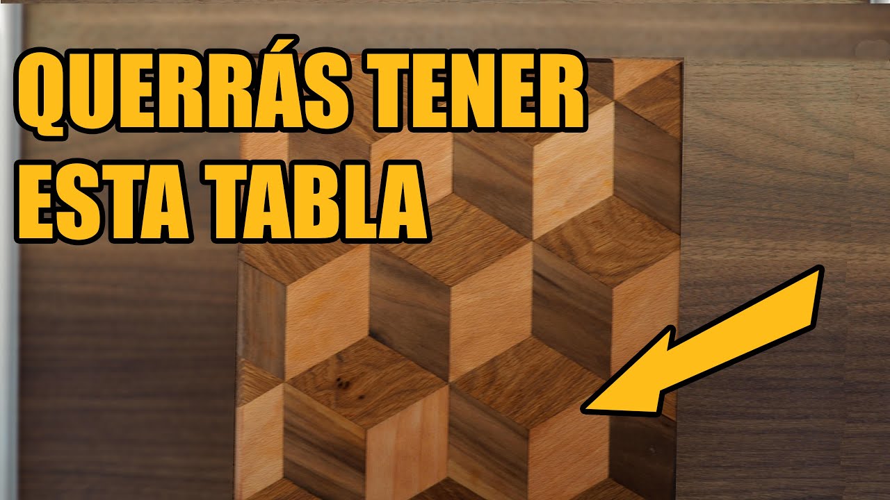 🔪🔪 TABLA de PICAR en 3D HECHA en MADERA. 