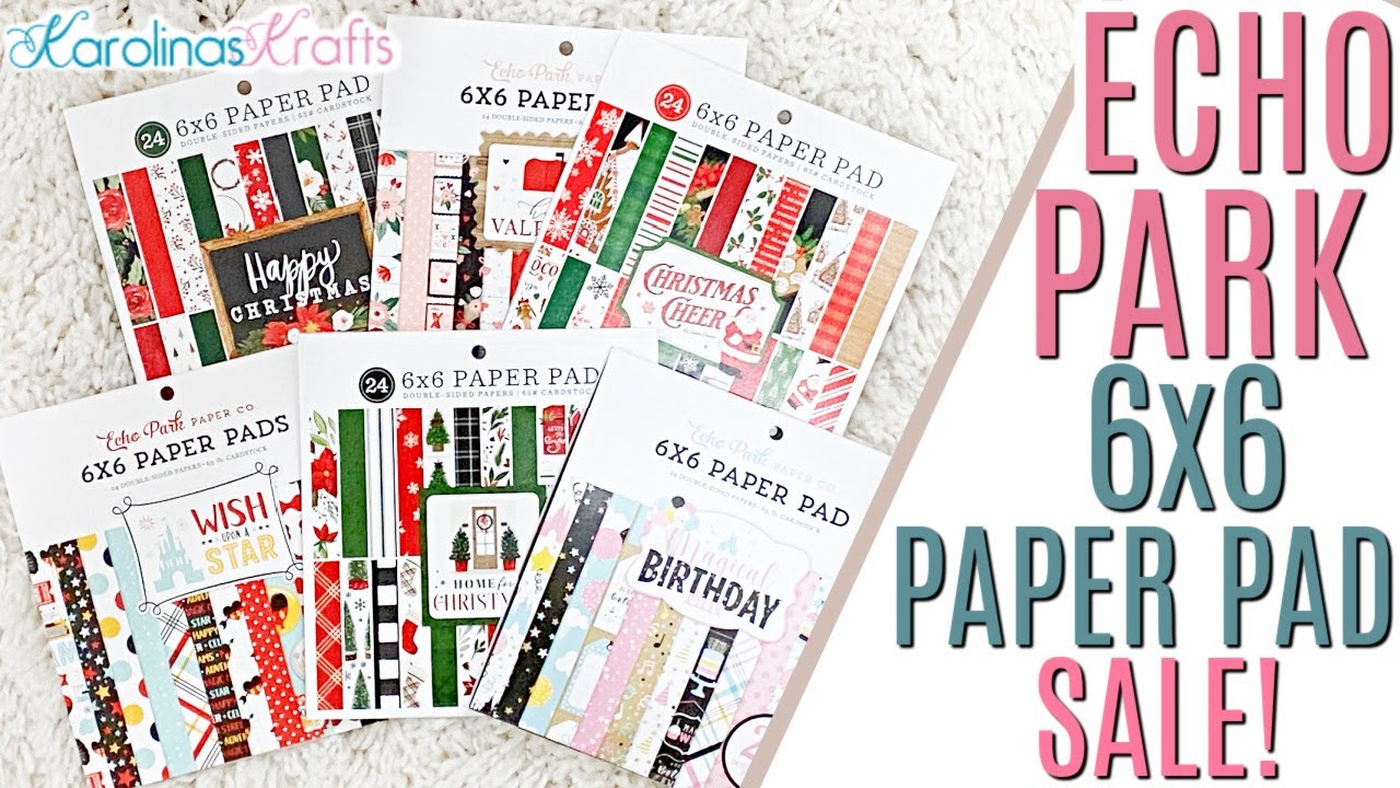 6x6 Paper Pads on Sale, Echo Park is Having a 6x6 Paper Pad Sale for $3 EACH! Christmas Paper Pads