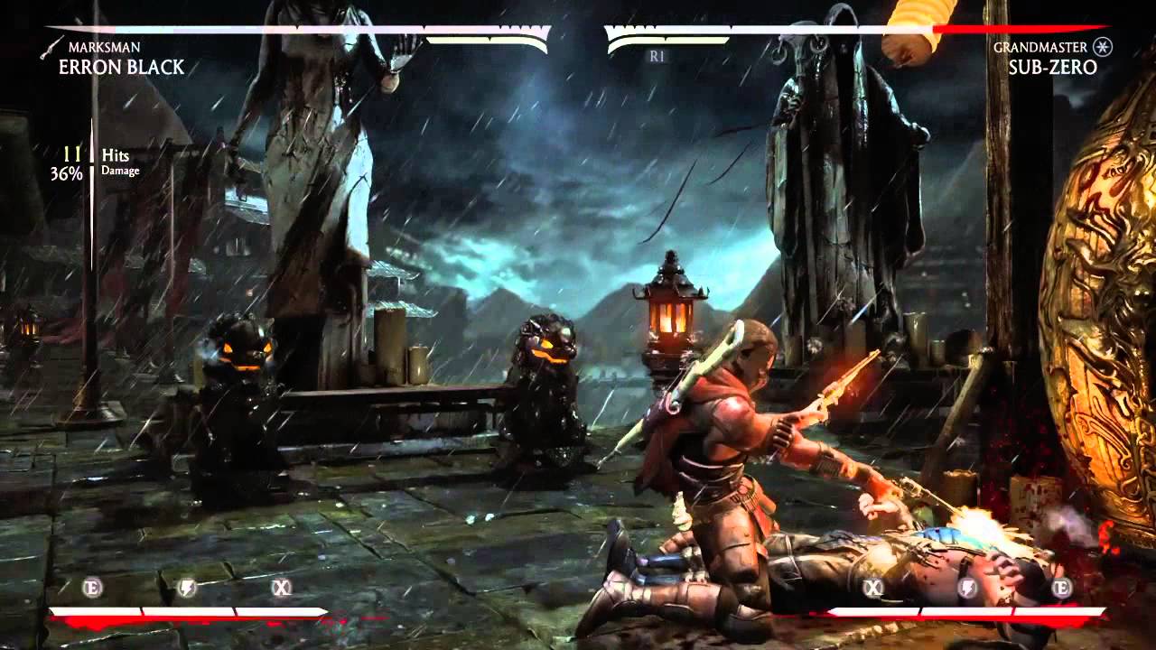 MKX - Erron Black Combos [Marksman][Midscreen & Corner]