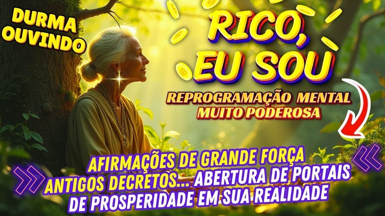 💰 AFIRMAÇÕES   ATRAÇÃO do DINHEIRO, RICO, EU SOU    prosperidade, FINANÇA forte, 432 Hz