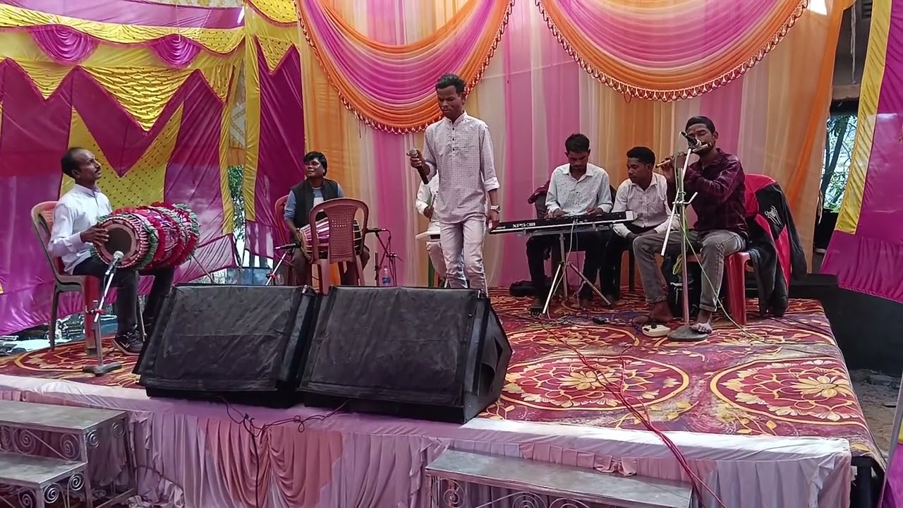 Joketa Shivratri stage program singer-Bisnath Ahir theth nagpuri bhajan geet 