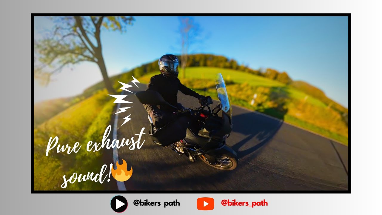 2022 Honda Africa Twin CRF1100L - German countryside ride (engine sound only)
