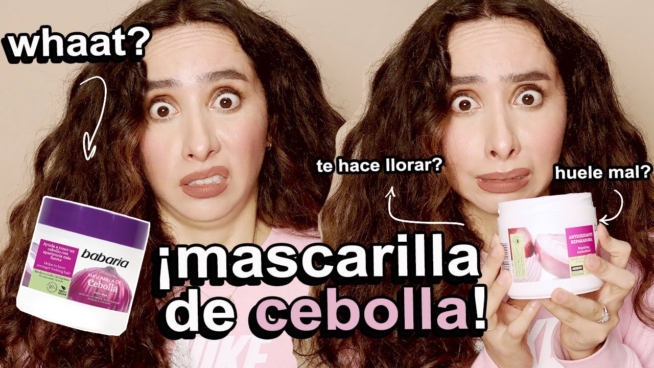 MASCARILLA DE CEBOLLA PARA EL PELO!! 😳 BABARIA ¿SIRVE?