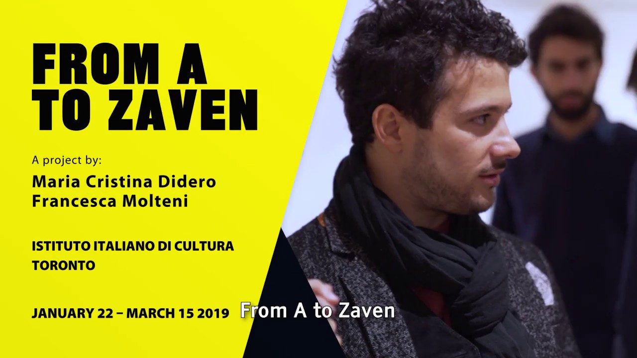 "FROM A TO ZAVEN"A project by Maria Cristina Didero and Francesca Molteni