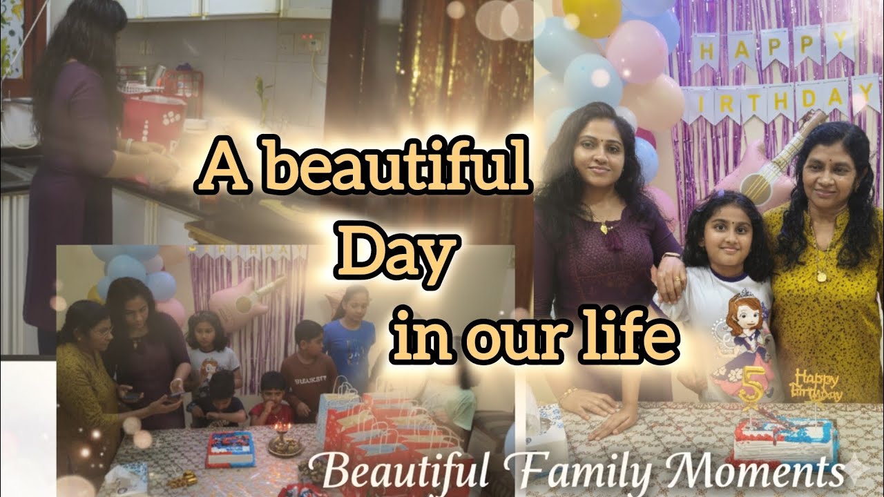 Day in our life ✨vlog 👩‍🍳💐l Unnichan Birthday🎂 Celebration l Family moments @somasSmileStories 