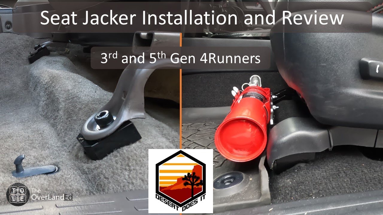 Desert Does It Seat Jacker installation and review. 3rd and 5th Gen 4Runners.