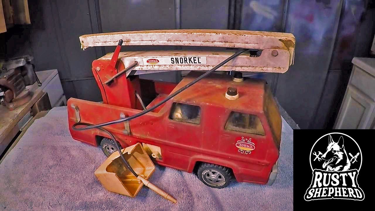 Tonka Snorkel Fire truck Restoration.(Circa, 1972-1973)