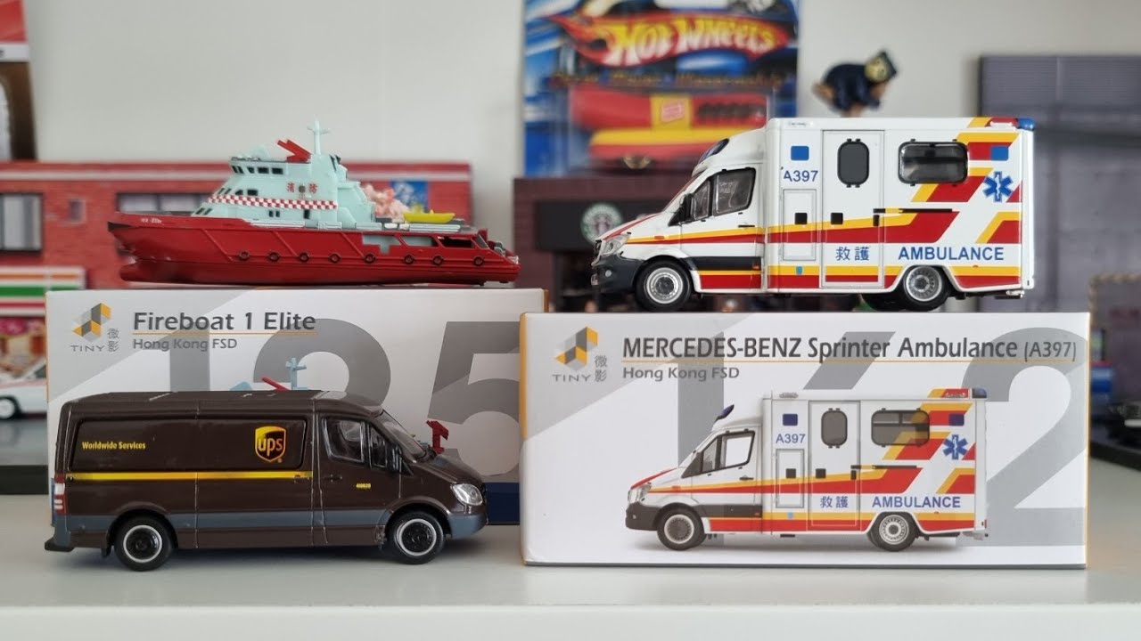 Very Surprised, Tiny Hong Kong Diecast Mercedes Benz Sprinter Ambulance in a 1/64 scale #car #cars