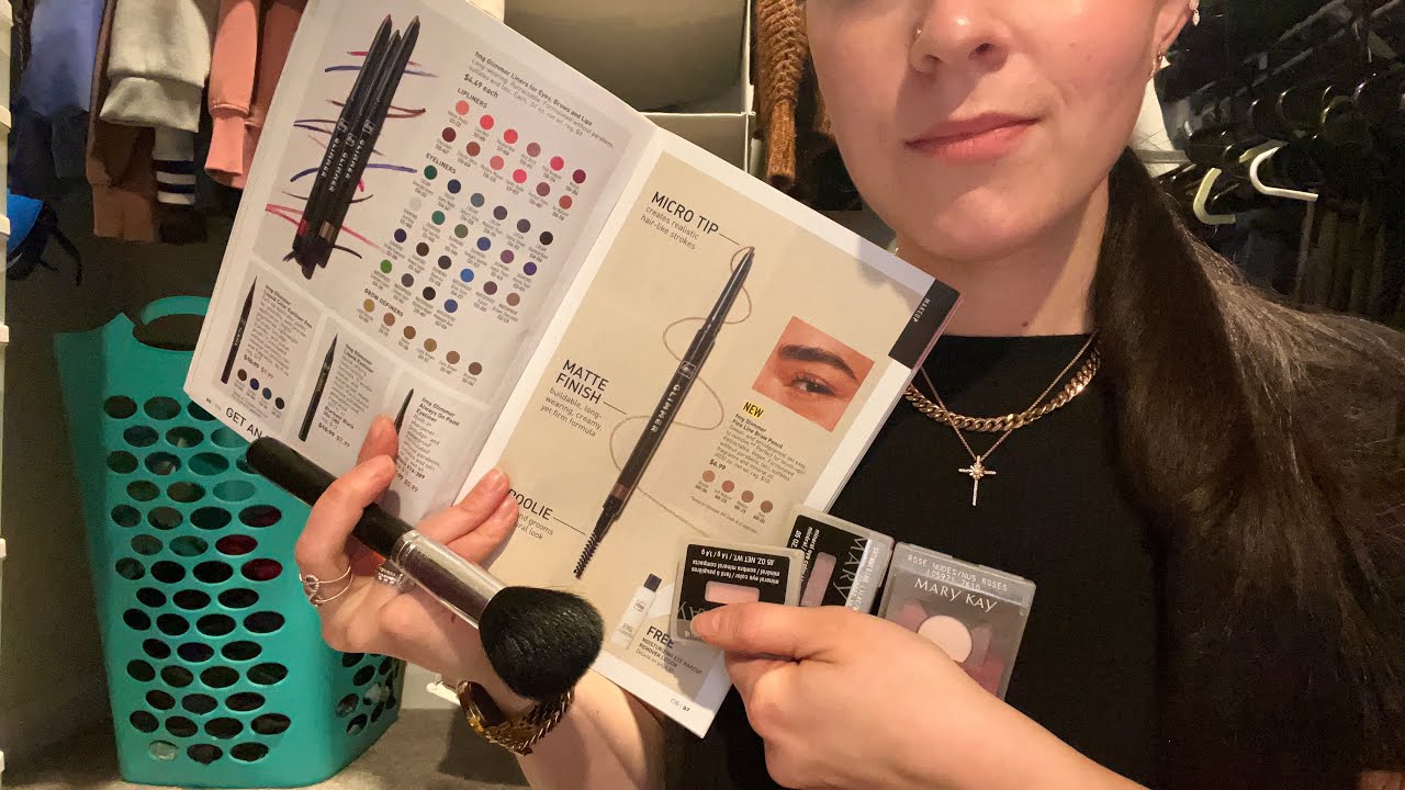 ASMR Avon Makeup Consultation | Brushing, Rummaging, Writing, Package Crinkles, Soft Spoken