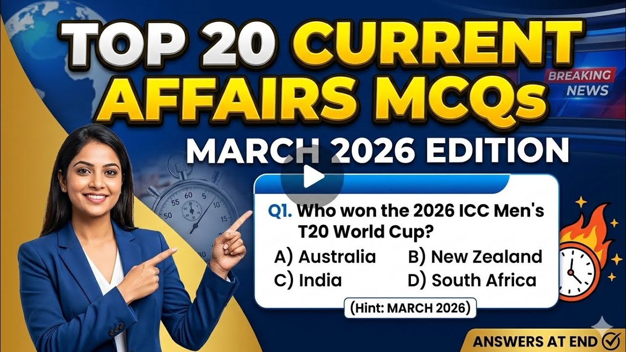 Top 20 Current Affairs MCQs 2026 | JKSSB & JKP Constable Special | Current Affairs of J&K | PYQS JKP