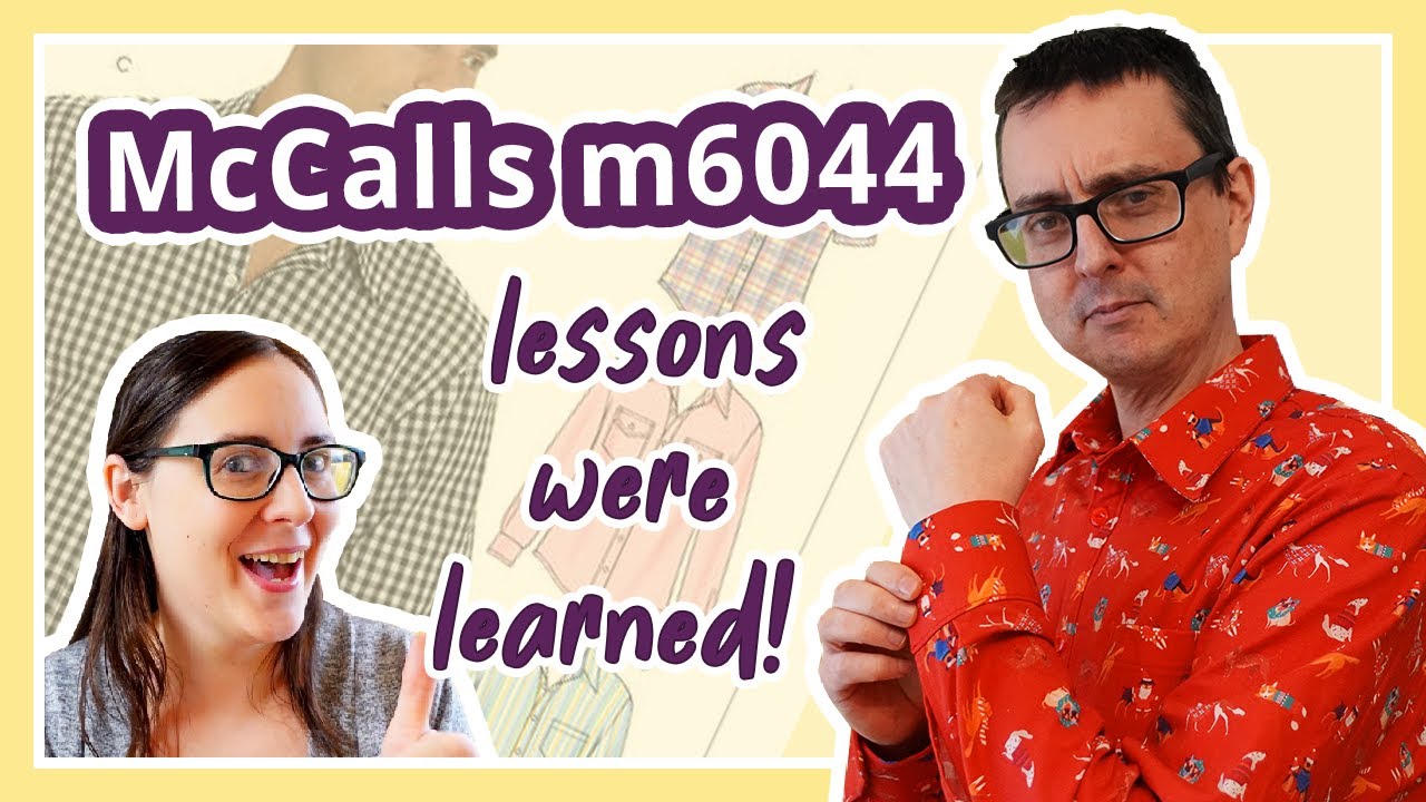 Lessons learned from sewing a Christmas Shirt (McCall’s M6044)