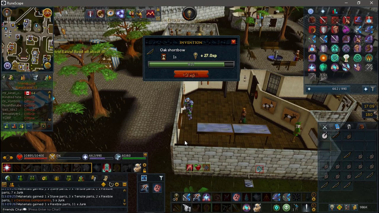 Runescape 3 Guide for getting invention components from shops for cheap