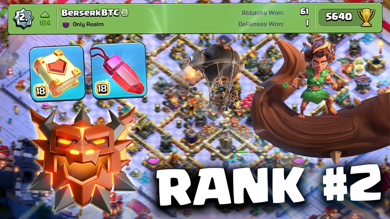 I am Global #2 With This BROKEN Root Rider Attack Strategy | Clash of Clans