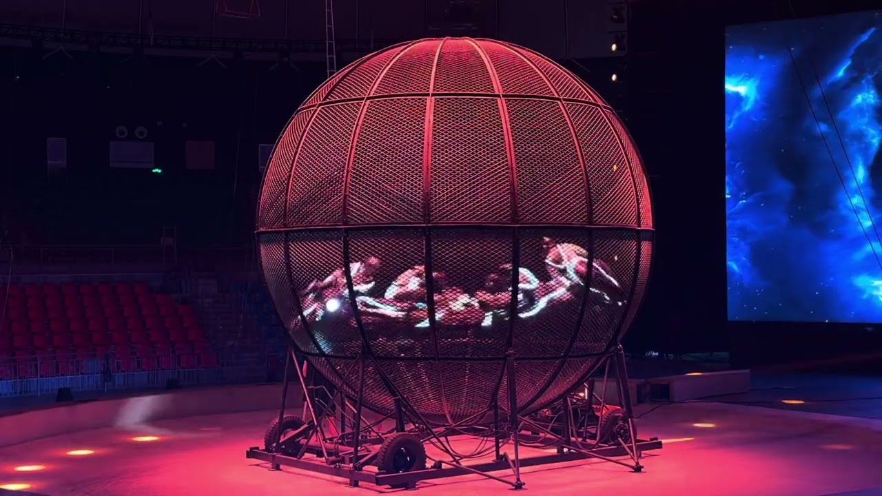 俄罗斯马戏团表演🎪-摩托秀