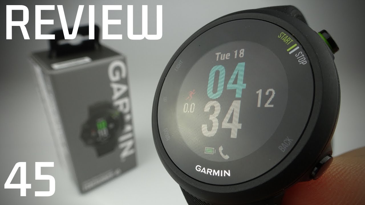 Обзор и распаковка Garmin Forerunner 45 &mdash; 24-часовой обзор